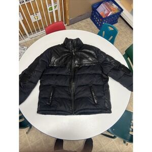 Vintage Y2K Phat Farm‎ Leather Puffer Combo Jacket 2XL